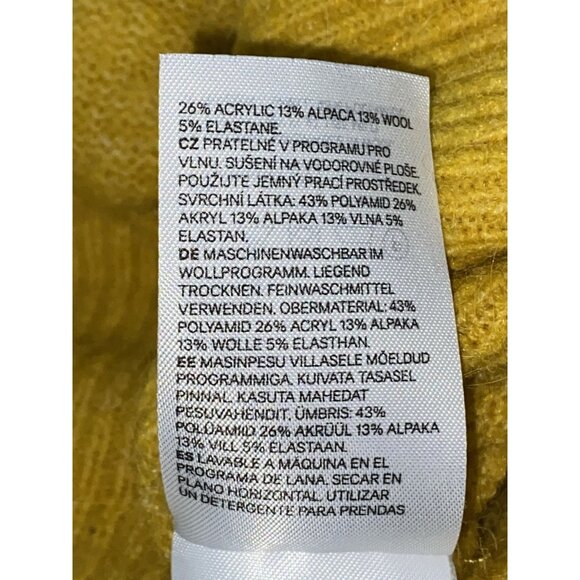 H M Womens Size M Sweater Long Sleeve Goldenrod Color - Picture 5 of 7